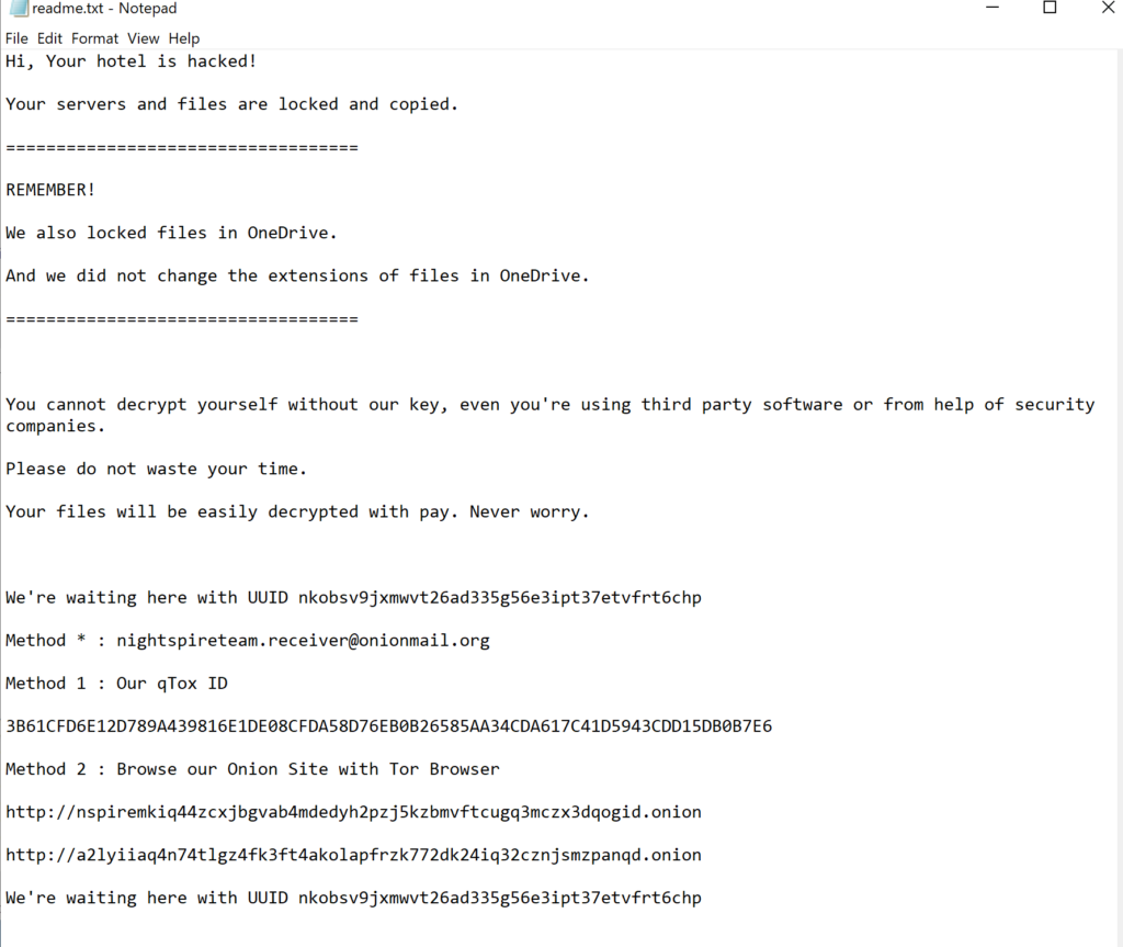 新種ランサムウェア「NightSpire」の脅威｜感染時の症状とすぐできる初期対応 | サイバーセキュリティ総研