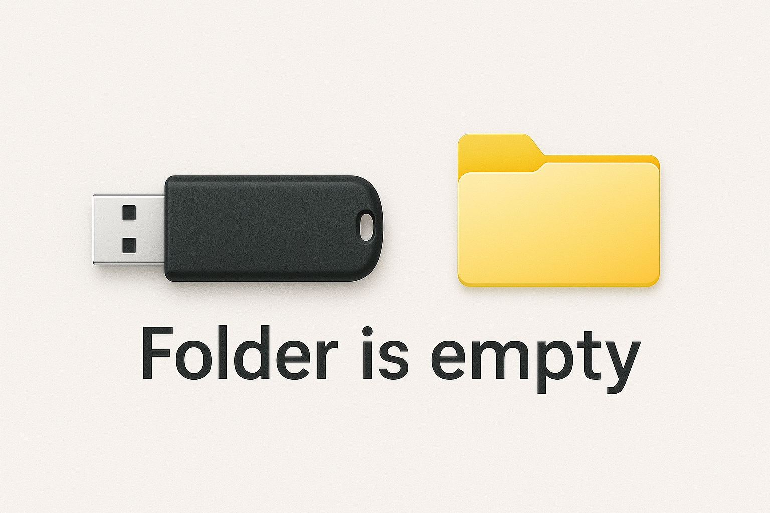 USBメモリで「このフォルダは空です」と表示されたときの原因と対処法を解説 | サイバーセキュリティ総研