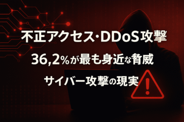 不正アクセス・DDoS攻撃が最大の脅威：36.2%が身近に感じるサイバー攻撃の現実